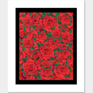 Red Roses Design Posters and Art